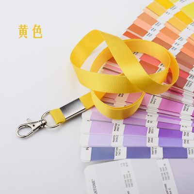 Polyester Concevez votre propre lanière jaune pour une lanière de poignet personnalisée