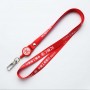 Cordões de nylon personalizados vermelhos para porta-identificação personalizada