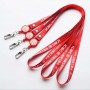 Cordões de nylon personalizados vermelhos para porta-identificação personalizada