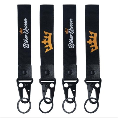 Mobile Black Logo Lanyards