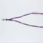 Lanières personnalisées violettes tubulaires bon marché pour fabriquer votre propre lanière