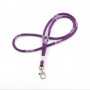 Lanières personnalisées violettes tubulaires bon marché pour fabriquer votre propre lanière
