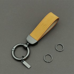 Leather Custom Keychain and Leather Personalized Keychain