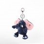 personalised keychain leather charm