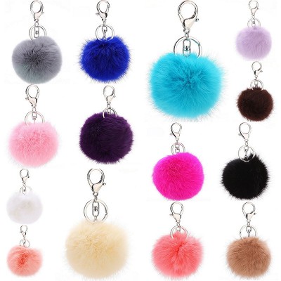 Faux fur Custom Keychain