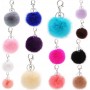 Faux fur Custom Keychain