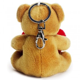 Teddy Bear Holding Heart Keychain Custom Teddy Bear Keychain