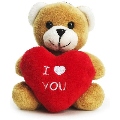 Teddy Bear Holding Heart Keychain