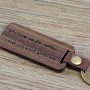 cool design wooden keychain with logo