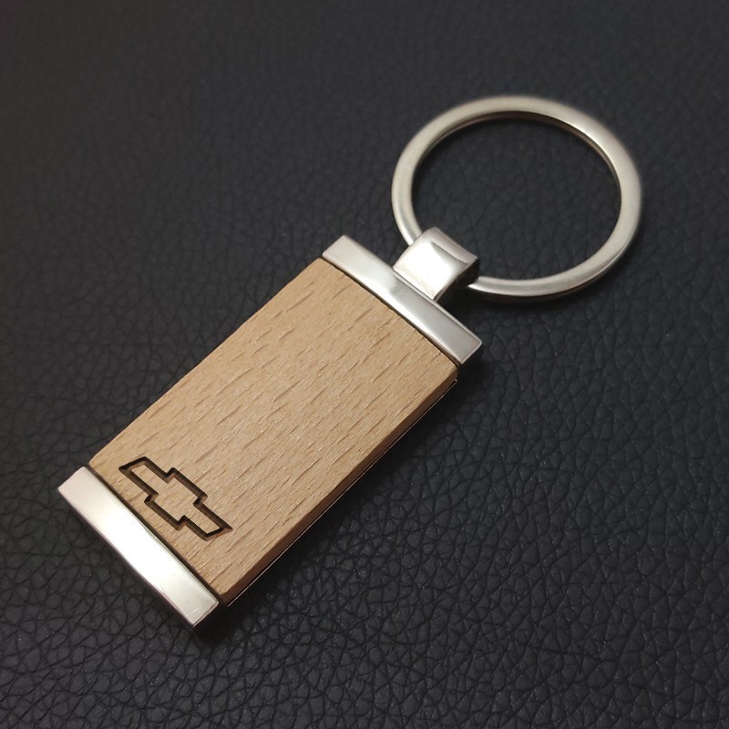 cool design wooden key tags with logo