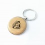 cool design wooden name keyrings with logo
