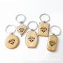 personalized sublimation wooden keychain manfacturer