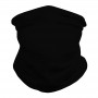 Máscara de cubierta facial negra Pañuelos de impresión Bufanda de polaina para el cuello para protección solar contra el polvo a
