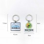customized stainless steel keychain with logo