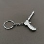 Gun Shape Metal Keychain