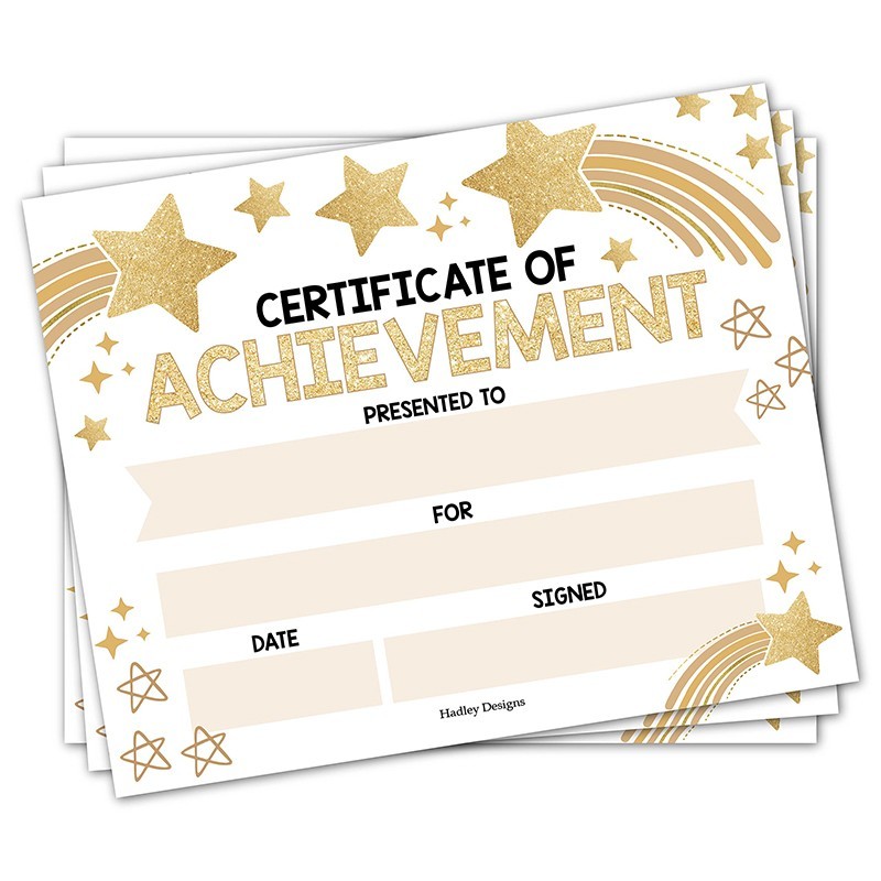 Blank Achievement Certificate