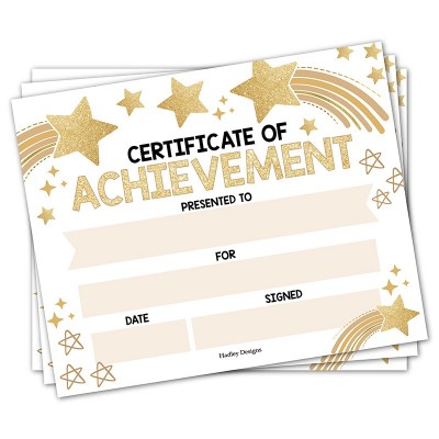 Blank Achievement Certificate