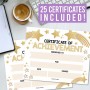 Modern Designed blank award certificates with brand