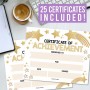 Modern Designed blank award certificates with brand