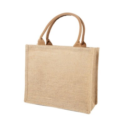 Customized Printed Jute Tote Bags Promotional Burlap Bags as Gifts