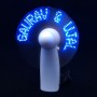 Electric Fan with Logo Printing Novelty Led Display