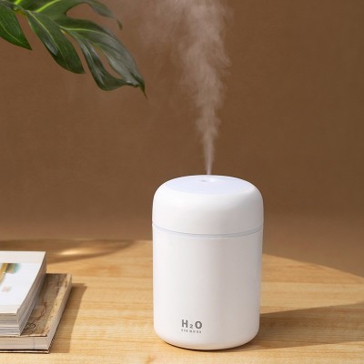 Kundenspezifisches Logo 300ML bunter cooler Mini-Luftbefeuchter mit 2 Nebelmodi für Schlafzimmer-Home-Office-Autoreisen