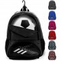 personalized red sport soccer bag for team