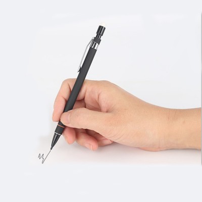 Lápis mecânicos personalizados com textura confortável 0,5 / 0,7 mm borracha grip
