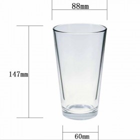 Custom Glass Water Mug and Personalized Glass Beer Mug