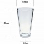 Tasse à eau en verre personnalisée Motif d'écran en soie Tasse à bière en verre personnalisée