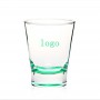 Buntes Whiskyglas mit dickem Boden, Esszimmer, Weißweinglas mit aufgedrucktem Logo