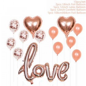 Palloncini per decorazioni per feste in lamina di cuore rosso da 18 pollici  Palloncini per San Valentino Amore Regalo Matrimonio Compleanno Home