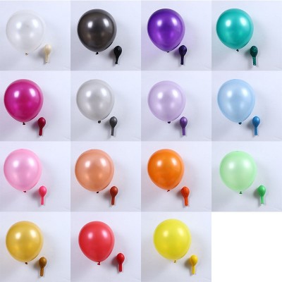 Decorações de balão de cores de látex de 5 polegadas para casamento e festa de chá de bebê