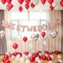 Paquet de 100 décorations de ballons d'anniversaire nacrés à l'hélium en latex de 10 pouces