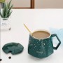 Keramik Kaffeetassen Set 12 OZ für Valentinstag Tassen für Damen und Herren