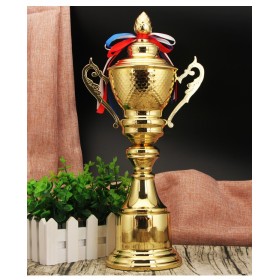 Metal Trophy With Cover Customized Full Basketball Trophy