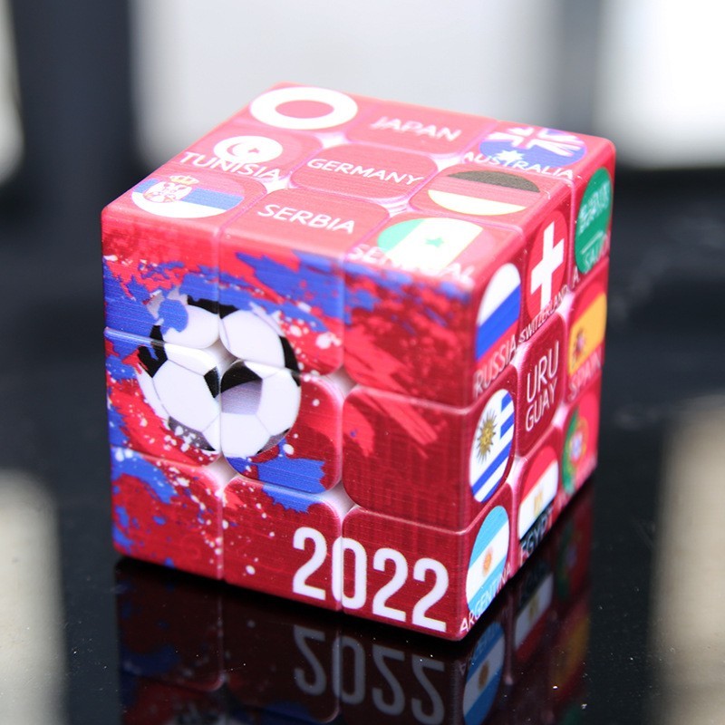 world cup 2022 custom rubik cube photo vendor china