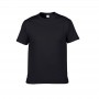 T-shirt personalizada confortável com gola redonda com suporte para design de manga curta em branco
