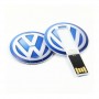 Миниатюрные подарочные USB-накопители круглой формы с картой памяти с дизайнерским логотипом