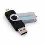 promo gifts for businesses rubber pendrive with otg China supplier