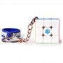 puzzle promotional gift supplier logo color block rubik's cube keyring for kids
