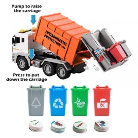 Real multifunction trash trucks and promotional kids gift