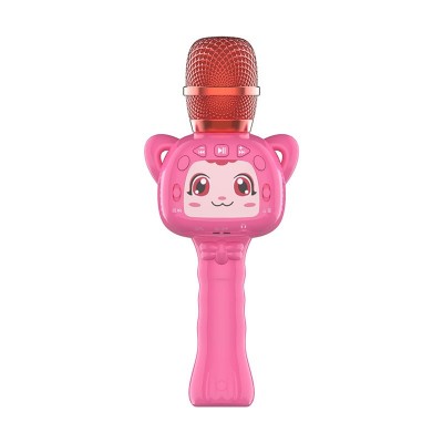 Best Sell Mic-k17 Rosa Karaoke-Mikrofon-Musik-Kinderspielzeug