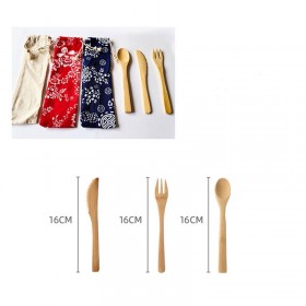 Custom Dinnerware Sets on Sale Environmentally Friendly Bamboo Cutlery Set