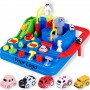 High Quality ABS Plastic Kid Train Toy with Track Educational Puzzle Car sets