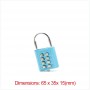 combination blue locks door key pad locks with logo printed
