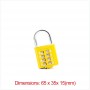 combination yellow locks door key pad locks with logo printed