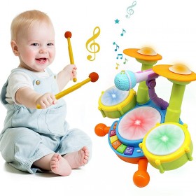 Colorful multifunction drum set learing best kid toy