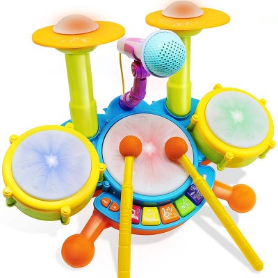 Juego de batería de juguete musical para niños a precio de fábrica por proveedor de regalos de juguetes promocionales