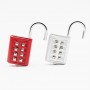 combination padlock logo lock up with brand printed